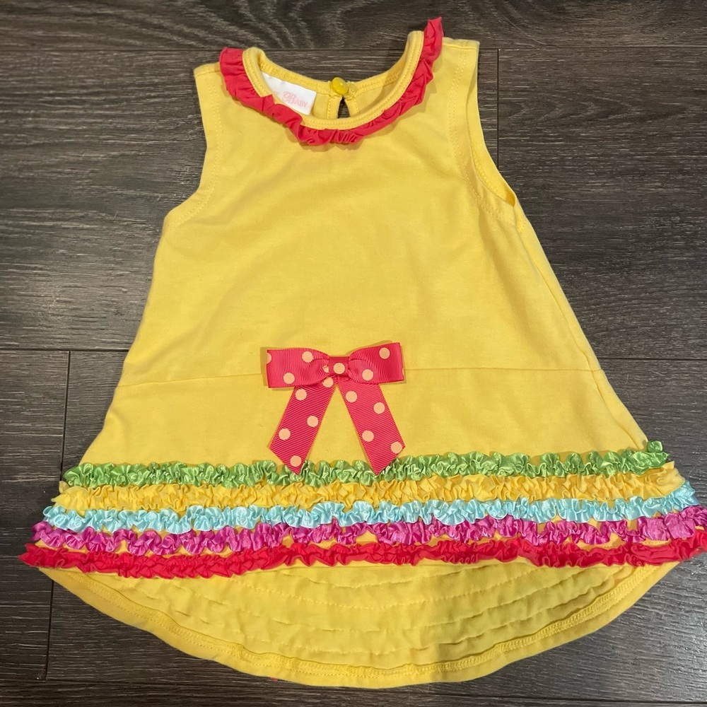 Yellow Tank with ruffles